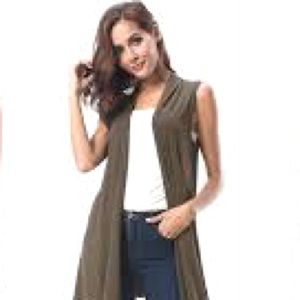 Max Studio 💎 Open front drape cardigan, suedelike